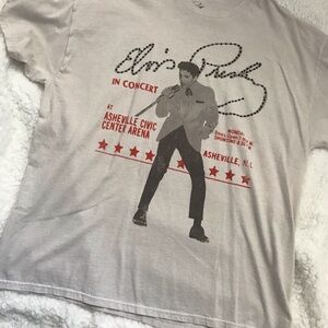 Elvis Graphic Beige T-Shirt